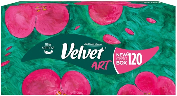 Velvet Art Chusteczki uniwersalne 3 warstwy 120 sztuk rożne wzory