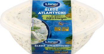 Herring fillets in dill sauce