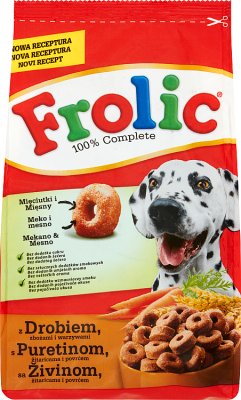 Frolic Complete food for adult dogs with poultry, vegetables and cereals