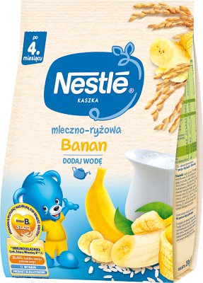Nestle kaszka mleczno-ryżowa z bananami