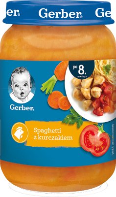 Gerber obiadek spaghetti z kurczakiem