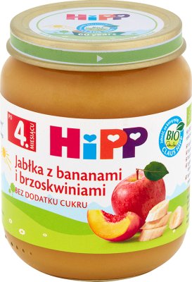 HiPP jabłka z bananami i brzoskwiniami BIO