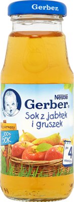 Gerber sok 100%  z jabłek i gruszek
