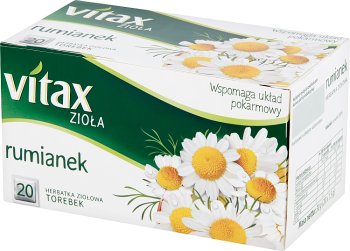 Vitax herbata ziołowa 20 torebek rumiankowa