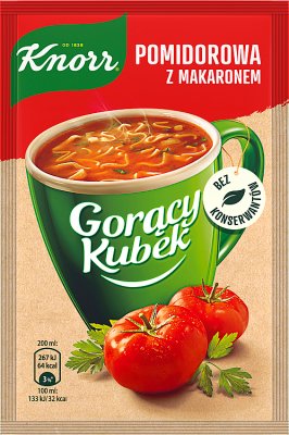 Knorr Gorący Kubek zupa w proszku pomidorowa z makaronem