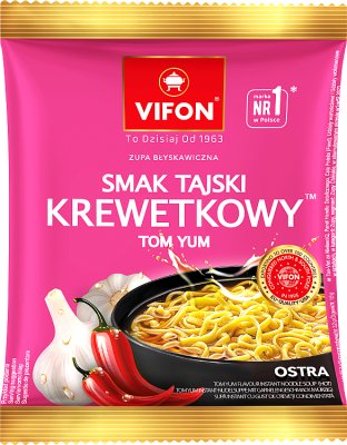 Vifon zupa błyskawiczna w proszku krewetkowa tajska ostra
