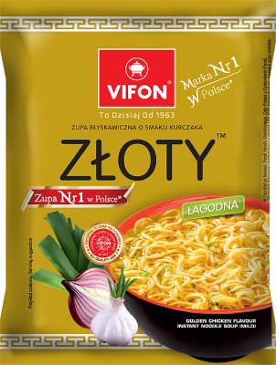 Vifon zupa błyskawiczna w proszku kurczak złoty łagodna