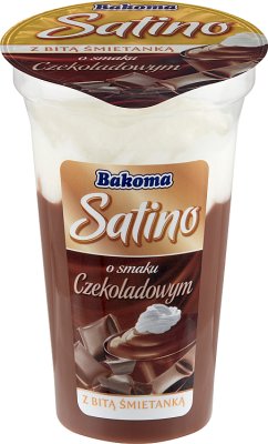 satino milky dessert from whipped cream 180g chocolate