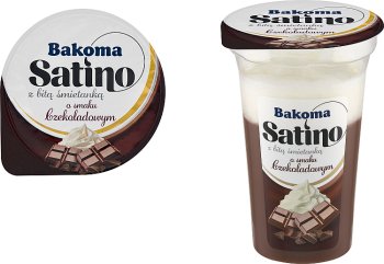 Satino lechoso postre de batida de chocolate crema 180g