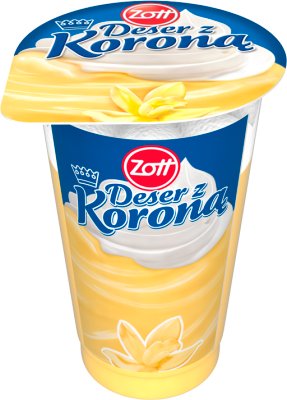 dessert with vanilla crown