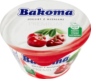 Premium cherry yogurt