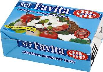 FAVITA type de fromage feta de bleu de lait de vache - 18 % de matières grasses