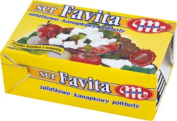 Mlekovita Favita cheese made from cow's milk, yellow - 12% fat