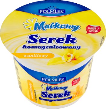 queso homogeneizado de vainilla