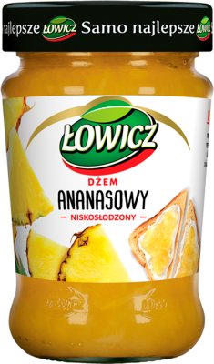 Łowicz dżem niskosłodzony ananasowy