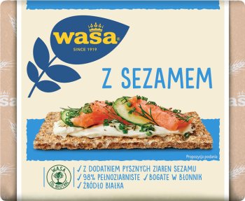 Wasa pieczywo chrupkie w 100% pełnoziarniste z sezamem