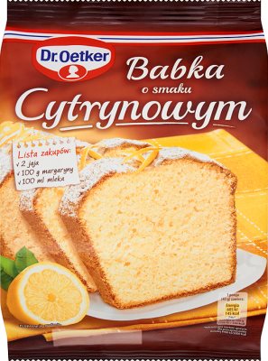 Pastel de Dr. Oetker abuela en polvo 375g de limón