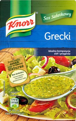 Knorr polvo aderezo para ensaladas (para 90 ml de salsa ) Griego