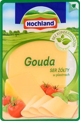 gouda fromage à pâte dure en tranches