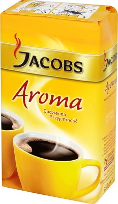 los granos de café aromáticos