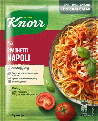 fix sauce powdered Spaghetti Napoli