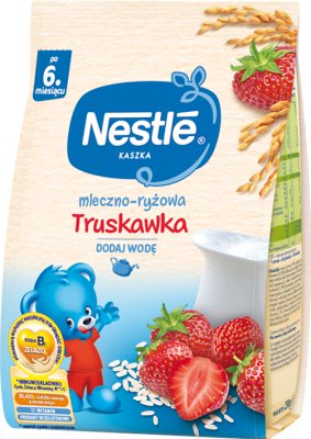 Nestle kaszka mleczno-ryżowa z truskawkami