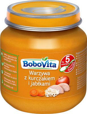 BoboVita obiadek warzywa z kurczakiem i jabłkowym puree