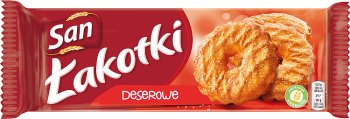 Łakotki cake dessert with sugar