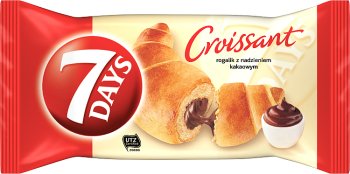 7 jours Croissant avec remplissage de cacao