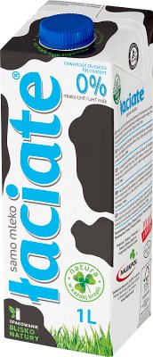lait UHT 0,0 % de matières grasses