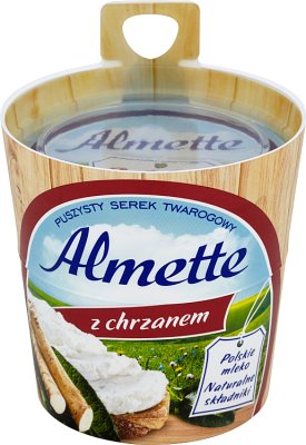 , Almette creamy cheese with horseradish