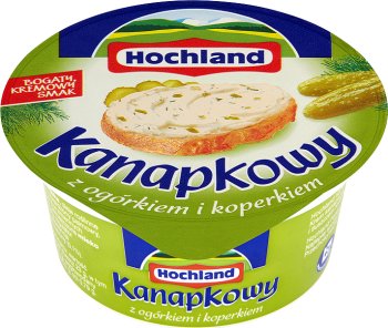 Hochland Kanapkowy serek kremowy z ogórkiem i koperkiem