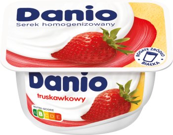 Danio Danone serek homogenizowany truskawkowy