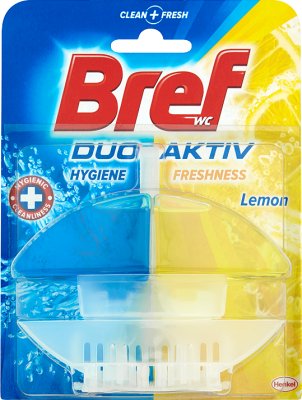 Bref Duo Aktiv do WC z zawieszka lemon