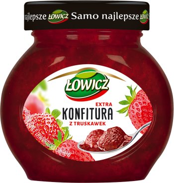 Łowicz konfitura niskosłodzona truskawkowa