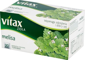 Vitax herbata ziołowa 20 torebek melisa