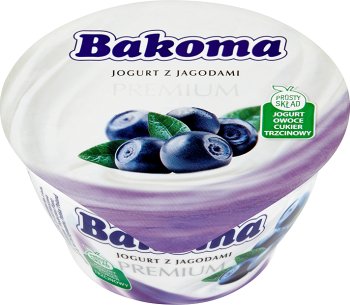 Bakoma Premium jogurt jagodowy