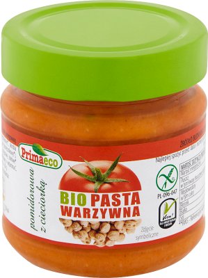 Pasta de tomate vegetal Primaeco con garbanzos sin gluten BIO