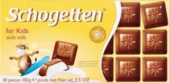 Schogetten nadziewana czekolada pełnomleczna z nadzieniem mlecznym Dla dzieci