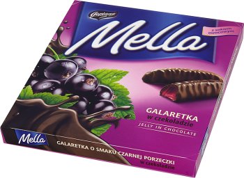 Mella Jutrzenka galaretka w czekoladzie  Czarna porzeczka