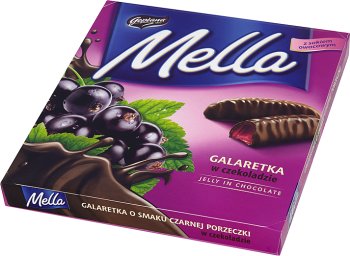 mella jalea de grosella en el chocolate negro