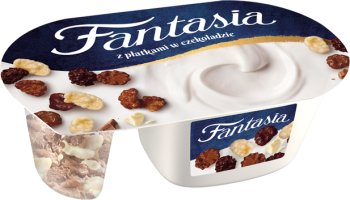 yogur fantasia con trocitos de chocolate