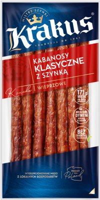 Krakus Classic kabanos sausages with ham