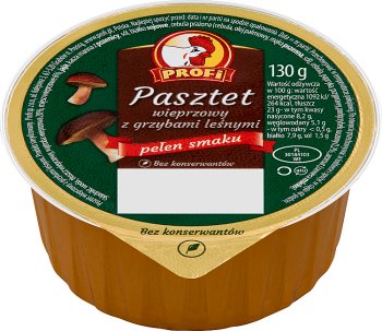 Paté de cerdo Profi con setas del bosque