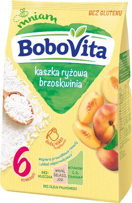 BoboVita kaszka ryżowa brzoskwinia