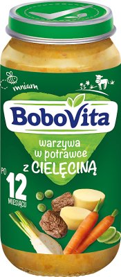 Légumes Obiadek dans une fricassée de veau délicate