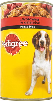 alimentos para perros adultos , una lata de carne de vacuno