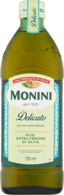 delicato olive oil from the first cold pressing (extra virgin ), with a light and mild taste liter