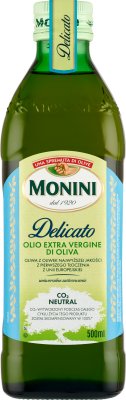 delicato Olivenöl aus der ersten Kaltpressung ( extra vergine ) , mit einem leichten und milden Geschmack