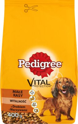 Pedigree Mini - sucha karma dla dorosłych psów ważących do 10 kg - torebka  z drobiem, warzywami i ryżem